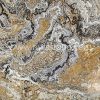 Persian Miniature Onyx natural slab with artistic golden, ivory and grey mineral patterns from Iran.